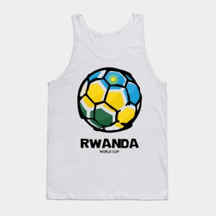 Rwanda Football Country Flag Tank Top